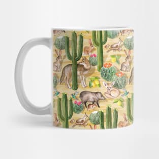 Early Arizona Morning - Watercolor Animals and Cacti Mug